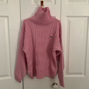 Pink Lacoste Turtleneck